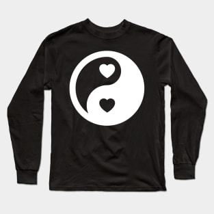 Ying Yang The Symbol Of Life & Death By Chinese Language Long Sleeve T-Shirt